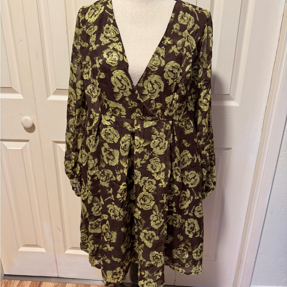 Floral V-Neck Dress